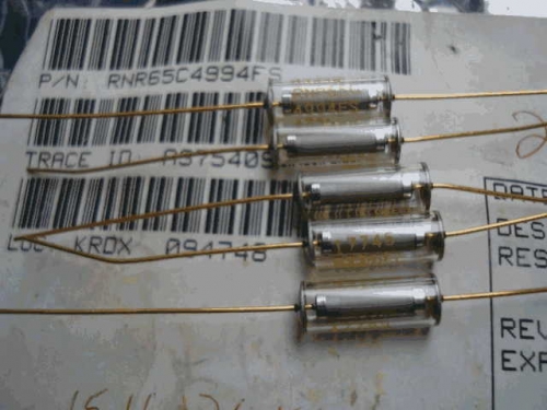 Origional Product Vishay RNR65C Gold Pin 3W 4.99M Generation 5M 0.1% Glass Fiber Fever Resistor