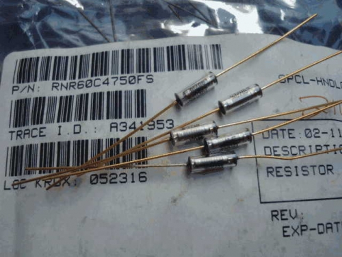 Origional Product Vishay Gold Pin 1W 475R S 470R 0.1% Glass Fiber High-Precision Fever Resistor