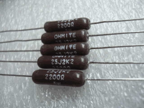 Original ohmit 5W 2200r 2.2k 2200 ohm high power fever resistor