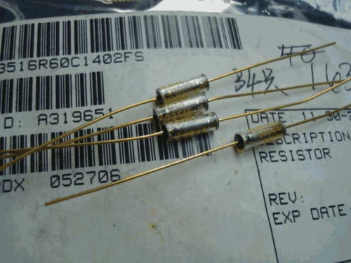 Origional Product Vishay Gold Pin 1W 14K 14000 0.1% Glass Fiber High-Precision Fever Resistor
