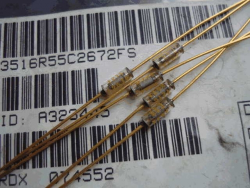 Origional Product Vishay Gold Pin 26.7 k s 27K 0.1% Glass Fiber High-Precision Fever Resistor