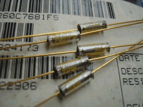 Origional Product Vishay Gold Pin 1W 7.68K 7680 0.1% Glass Fiber High-Precision Fever Resistor