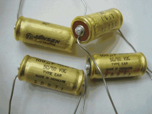 Denmark Jensen Ares 50 V/60 V 100UF Fever Axial Antique Capacitance