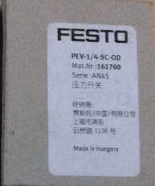 Festo Festo PEV-1/4-SC-OD 161760 PEV-1/4-SC-0D Origional Product