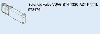 Festo Festo 573476 VUVG-B14-T32C-AZT-F-1T1L Solenoid Valve Brand New