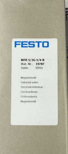 Festo Solenoid Valve MFH-5/3G-1/4-B 19787 Festool Brand New Genuine Original