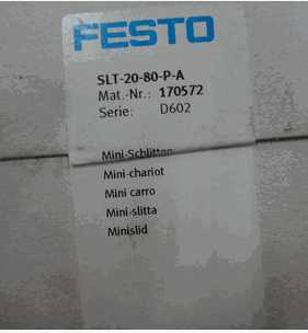 FESTO Slider Driver Unit SLT-20-80-P-A 170572 Genuine Original