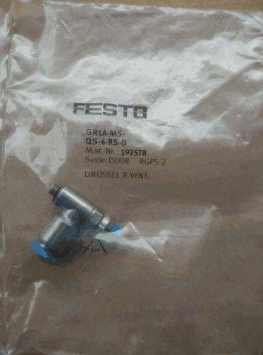 FESTO Throttle Valve GRLA-M5-QS-6-RS-D 197578 Brand New Genuine Original