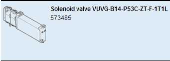 Festo Festo 573485 VUVG-B14-P53C-ZT-F-1T1L Solenoid Valve Brand New