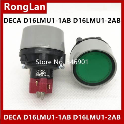 Trigger lock free Taiwan DECA connection button switch D16LMU1-1AB D16LMU1-2AB green RED BLUE YELLOW  WHITE waterproof reset button M22