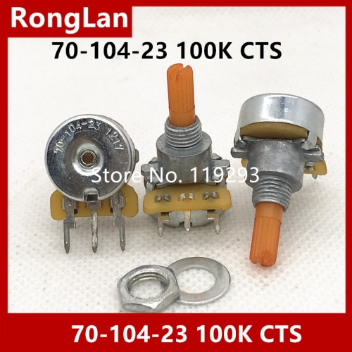 Taiwan produced 70-104-23 100K CTS single joint potentiometer