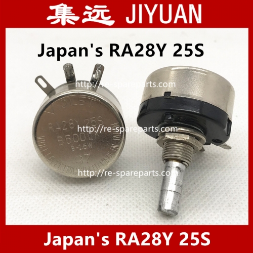 Second hand, Japan's RA28Y 25S B500R B20R B300R B5R B2K B5K VIOLET Europe B-1.5W single wire wound potentiometer
