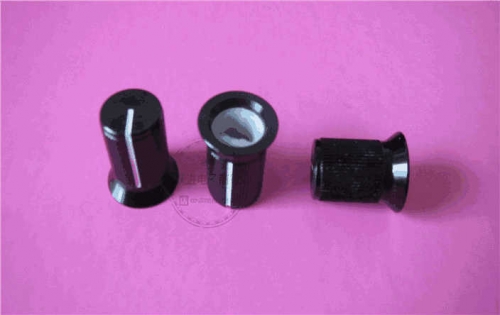 High-Grade Seiko Aluminum Alloy Black and White 12.5*14.5mm Knob Multi-Purpose Potentiometer Encoder Half Shaft D Word Handle