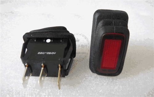 Imported Taiwan Sci R13-238 Self-Bomb Boat Switch 3-Leg Unilateral Reset Light Included Rocker Power Switch