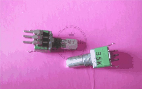 Alpha Imported Taiwan 09-Type Vertical Precision B5k Duplex with Mid-Point Volume Potentiometer Half Handle Length 15mm