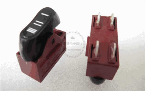 Electric Hair Dryer Switch Accessory 3/3 Gear 4-Pin Toggle Switch High-Power Hair Dryer Universal Power Switch