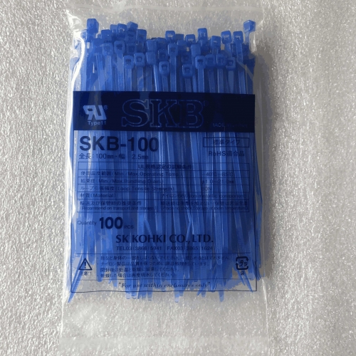Imported Japanese SKB Self-Locking Detachable Nylon Blue Tie/Tie SKB-100 100*2.5mm