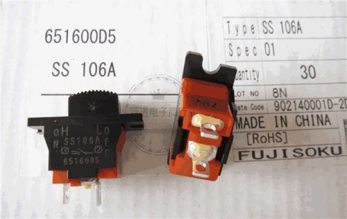 Imported from Japan Fujisoku SS106A-5 Ss106a Sliding Switch 2-Pin 2-Speed Power Switch 4A