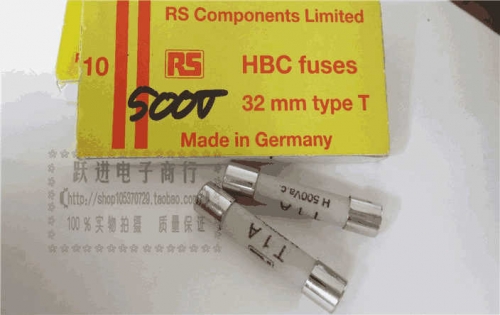 RS Imported German Fuse Fuse 6.3 * 32mm T1a H500vac Ceramic Safety Tube