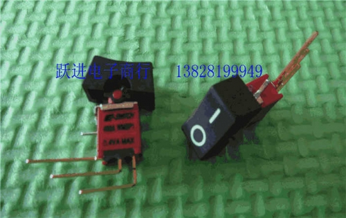 Imported Taiwan E-Switch Rocker Buttons Switch Waterproof Boat Switch Miniature Gold-Plated Curved 3-Leg 2-Speed