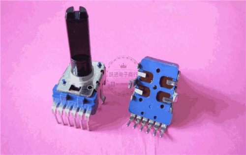 142W Imported Taiwan Fuhua W50k Dual 6-Foot Belt Mid-Point Vertical Mixer Volume Potentiometer