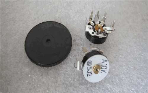 Imported Taiwan Alpha 12 Type A10k with Switch Radio Volume Potentiometer with Wheel 25*2.2mm
