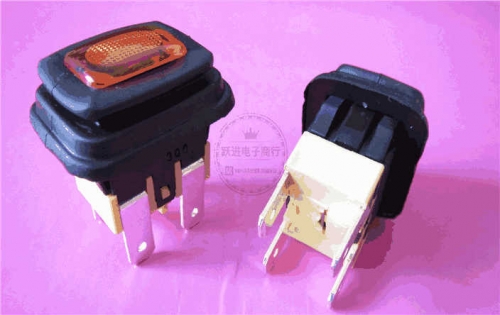Imported Taiwan Canal PS-5 Self-Locking Power Switch 4-Leg Light Included Waterproof Dustproof Button Button on and off 16A