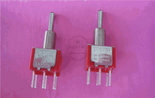 Imported Taiwan Bay E-Switch 100dp6 Pointed Feet 6 Feet 3-Speed Buttons Rocker Arm Shake Head Switch 2a250v