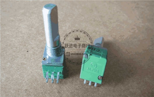 C10k 9011 Imported Taiwan Alpha Dual 6-Pin Precision Mixer Audio Potentiometer Handle Length 20mm