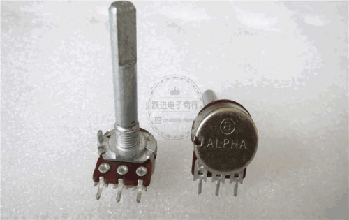 Imported Taiwan Alpha 16 Single Connection W50k with Stepping Amplifier Stereo Speaker Potentiometer Handle Length 35mm
