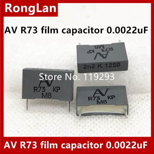 [New Original] Arcotronics AV R73 film capacitor 0.0022uF 2n2 222 2200pf / 1250v, P = 15mm