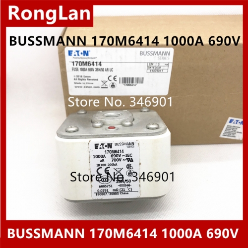 Imported American BUSSMANN fuses 170M6414, 170M6414D, 1000A, 690V fuses