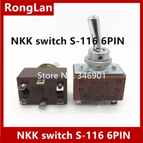 USED NKK switch, S116 NKK toggle switch, S-116 day switch, NKK shake head switch, S116 spot