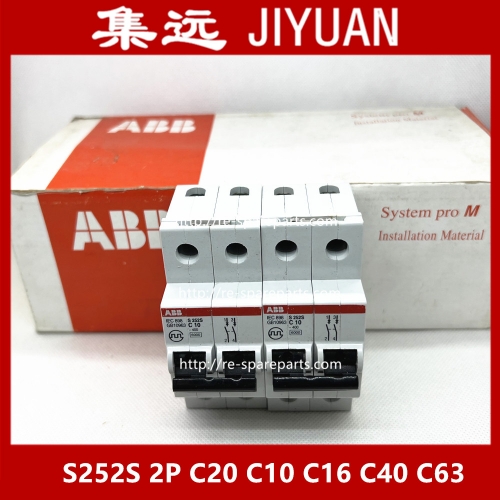 United States S252S C20 C10 C16 C40 C63 ABB miniature circuit breaker 400V 2P 10A 16A 20A 40A 63A  original authentic