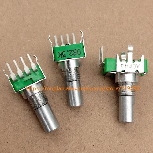 Taiwan alpha 142 vertical potentiometer 0B2.5K OB2.5K B2.5K OB20K 0B20K 4-pin 360 degree handle length 15MMF