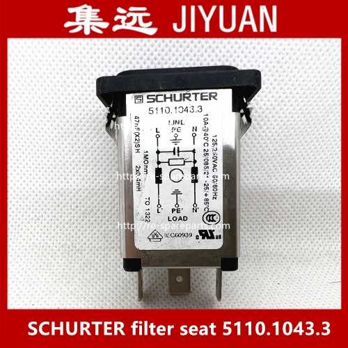 Power filter seat. Swiss SCHURTER filter seat 5110.1043.3 125VAC/250VAC/10A