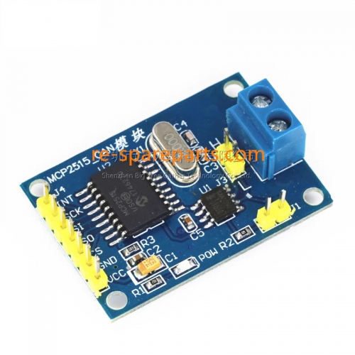 MCP2515 CAN bus module TJA1050 receiver SPI protocol 51 microcontroller program routine