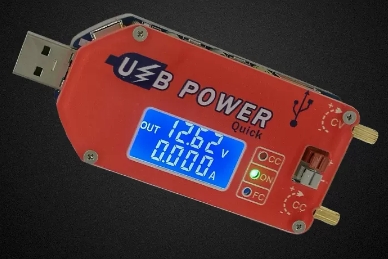 USB adjustable power module mobile boost line, stove fan speed control blower LCD display 15W DP3A