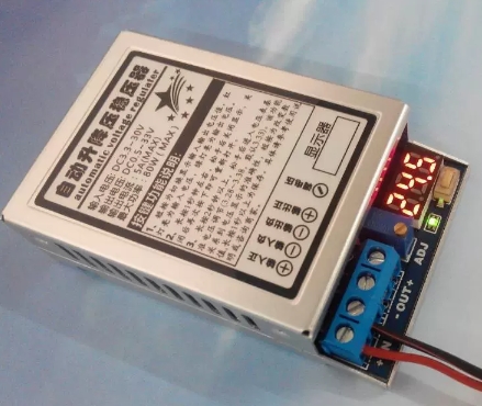 5A/80W automatic voltage regulator power module with display 4.5-30V to 0.8-33V, high efficiency 91%