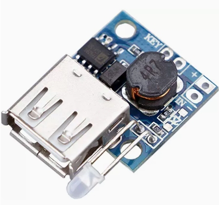 DC-DC Booster Module Ultra Small Mobile Power Supply Board Charged Quantity Indication 3A High Efficiency Booster Board