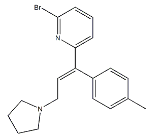 (E)-2-Bromo-6-(3-(Pyrrolidin-1-yl)-1-P-Tolylprop-1-enyl)pyridine(CAS:1246857-70-4)