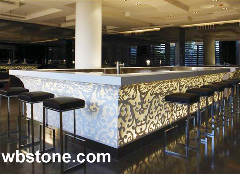 BC021 big clube 4 sides large customized bar counter