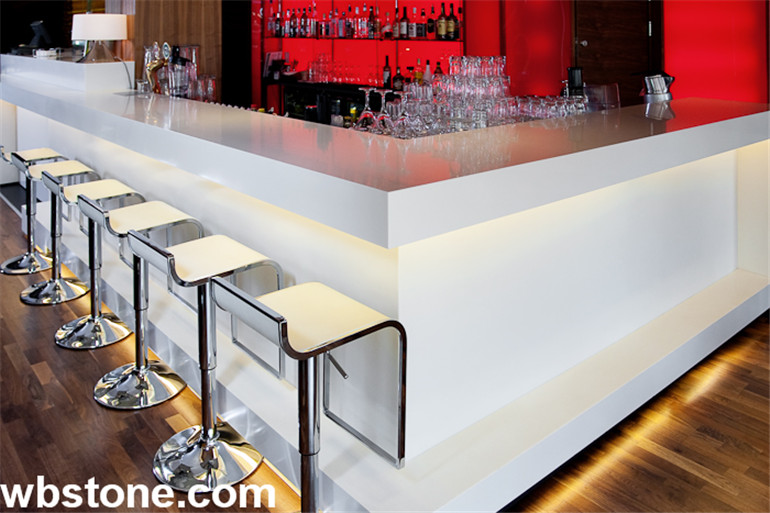 white led lighting modern bar counters