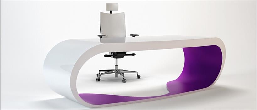 solid surface office desk