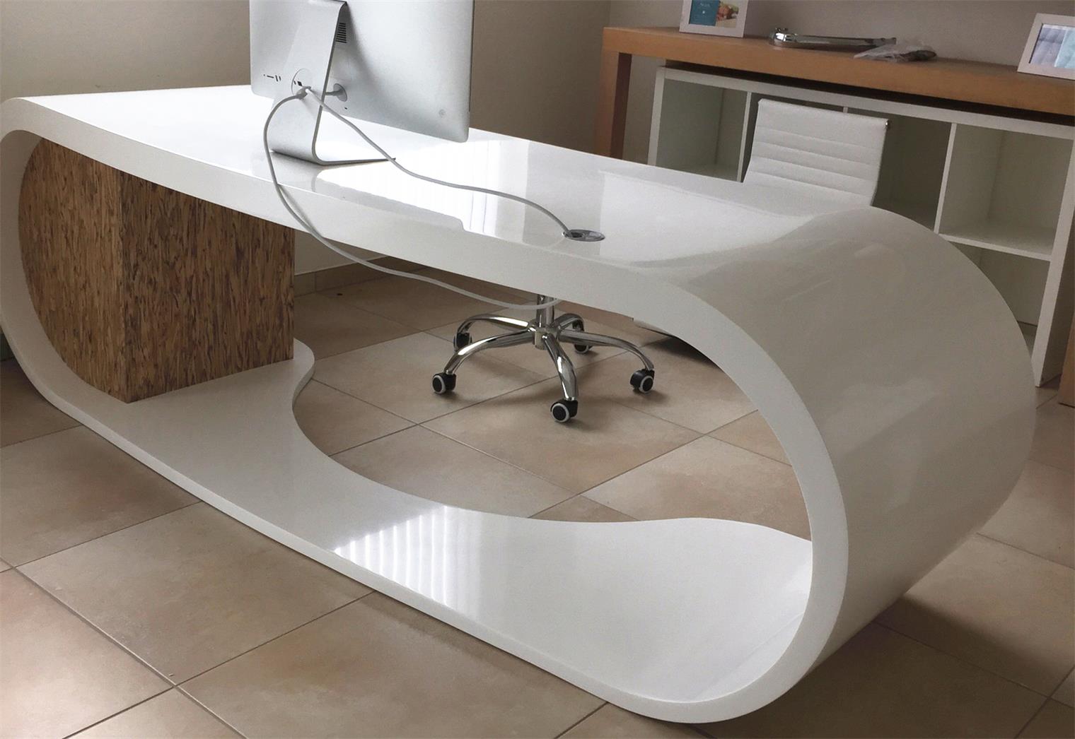solid surface manager office desk