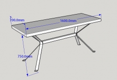 Foldable Steel White Leg Stone Top Office Desks For Sale