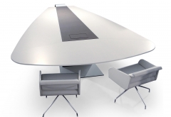 6 person luxury meeting room modern conference table