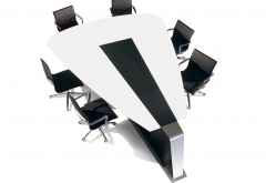 6 person luxury meeting room modern conference table