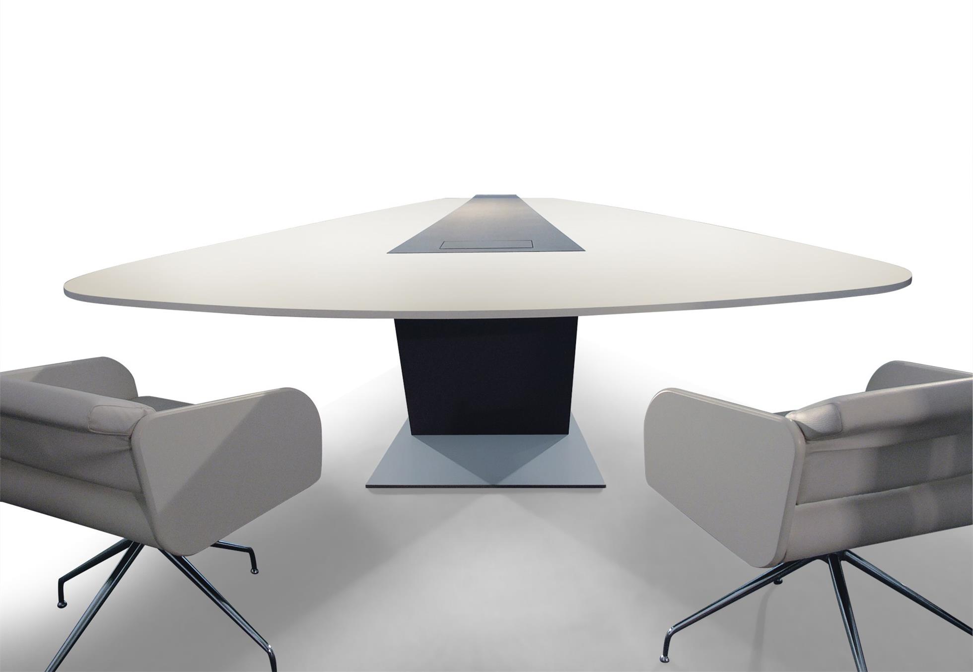6 person luxury meeting room modern conference table