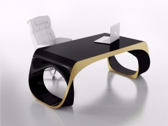 Black unique design office manager desk for sale